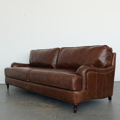 Ballard Designs Wynne Leather Sofa