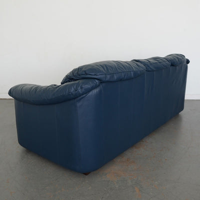Vintage Viewpoint Leather Works Leather Sofa