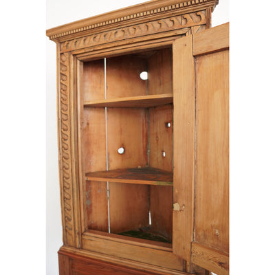Antique Pine Corner Cabinet
