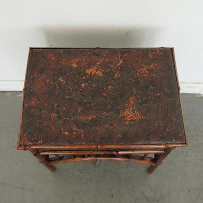 Antique Bamboo Sewing Table