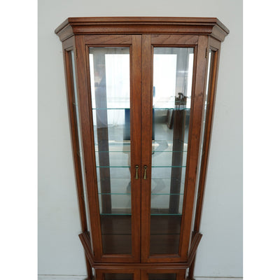 Lighted Curio Cabinet with Glass Doors