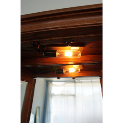 Lighted Curio Cabinet with Glass Doors
