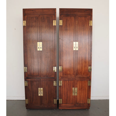 Vintage Henredon Scene One Armoire Cabinet (Set of 2)