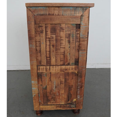 European Reclaimed Wood Wine Cabinet