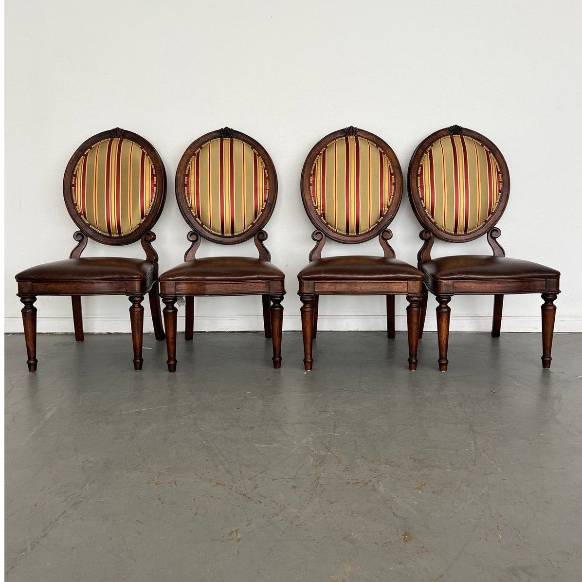 Vintage Drexel Heritage Oval Back Dining Chair (Set of 4)