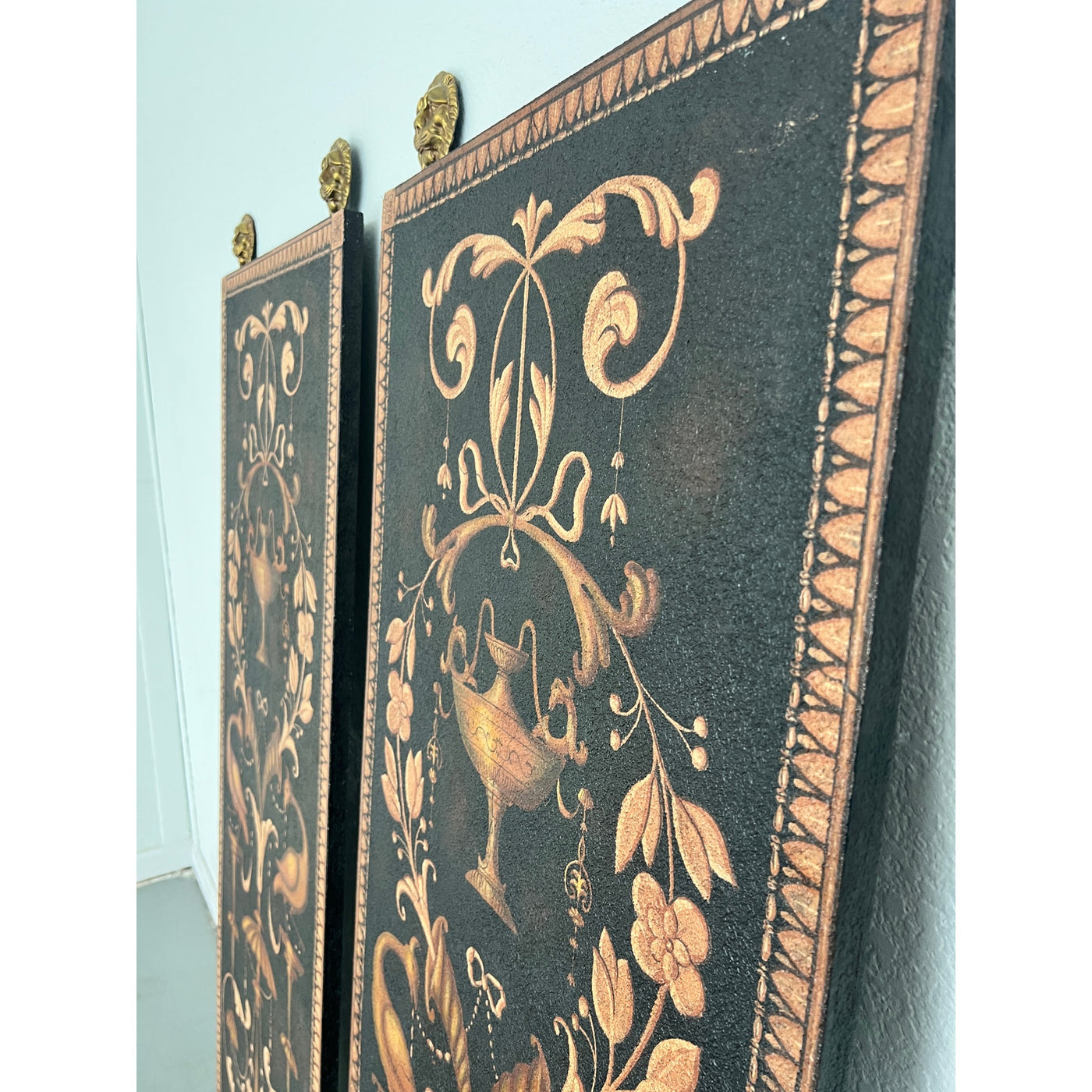 Vintage Maitland Smith Wall Panel Art (Set of 2)