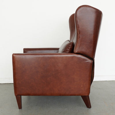 Pottery Barn Champlain Square Arm Leather Recliner