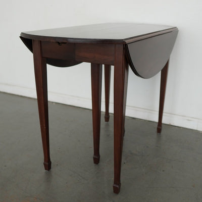 Vintage Mahogany Drop-Leaf Dining Table
