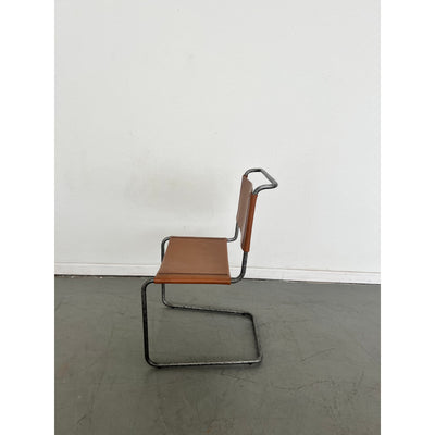 Vintage Leather Cantilever Chair