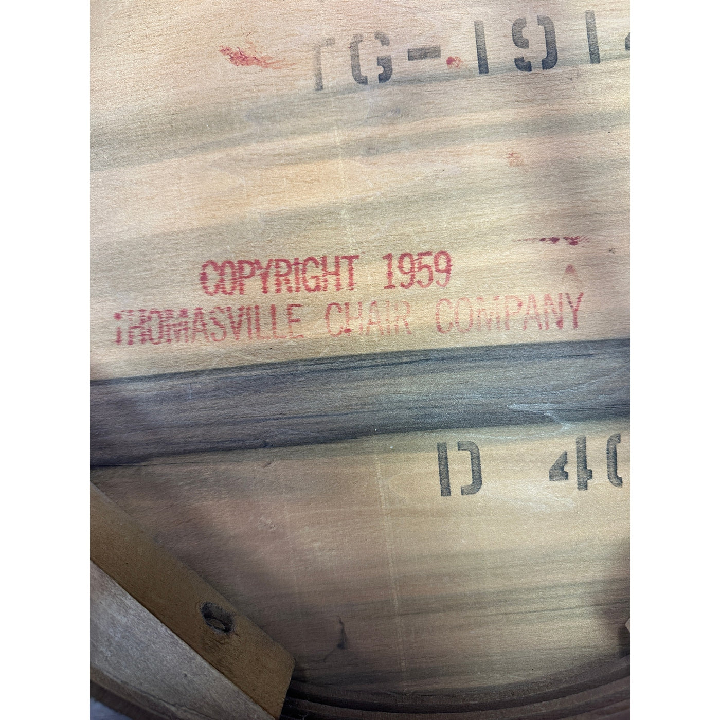 Vintage Thomasville Mid Century High Back Side Chair