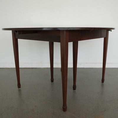 Vintage Mahogany Drop-Leaf Dining Table