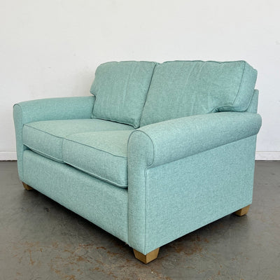 My Coastal Home Aqua Blue Coastal Loveseat