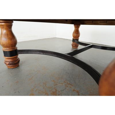 Ethan Allen Square Carved Coffee Table