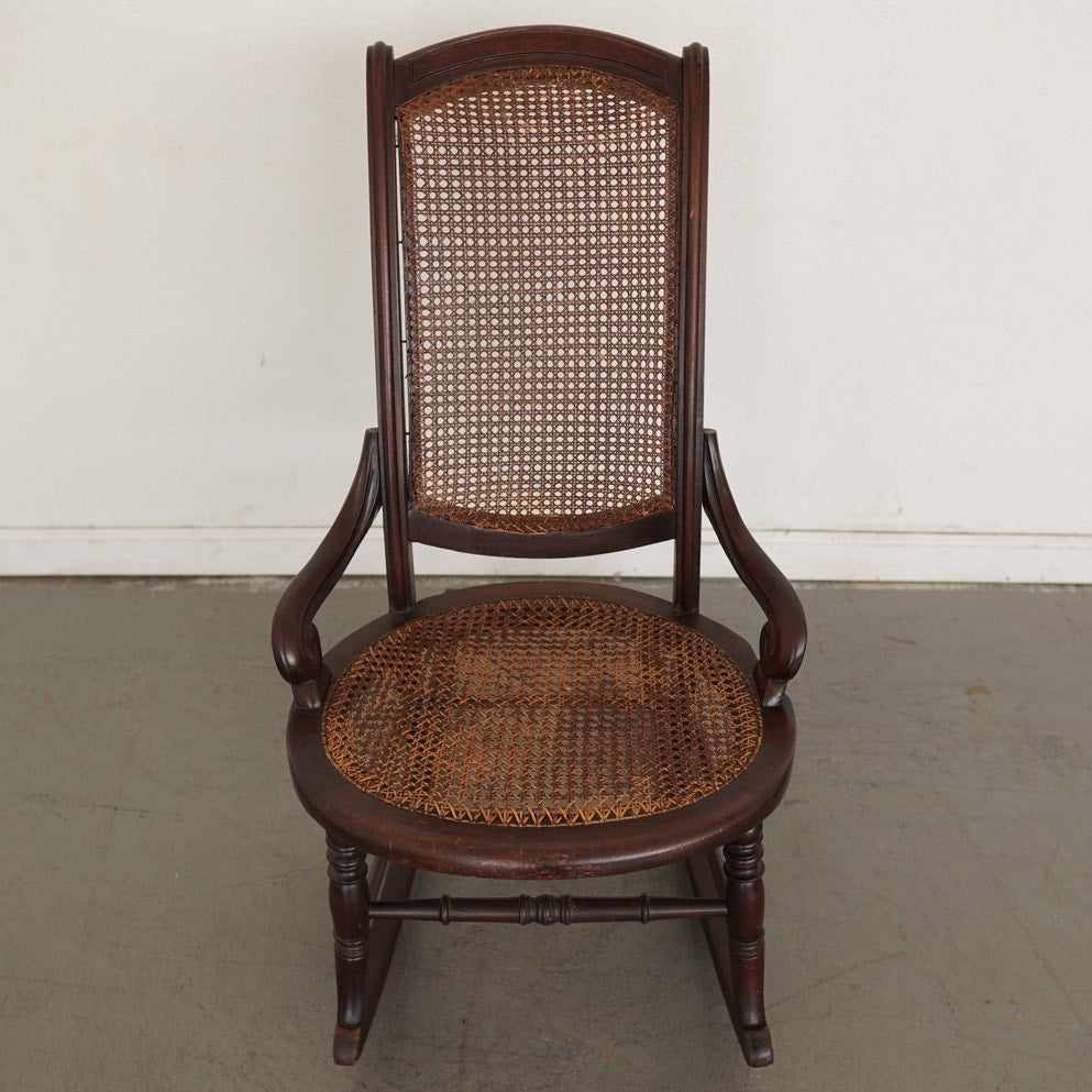 Antique Cane Rocking Chair