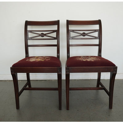 Vintage Federal Revival Dining Chairs (Set of 4)