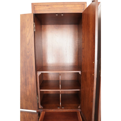Vintage Henredon Scene One Armoire Cabinet (Set of 2)
