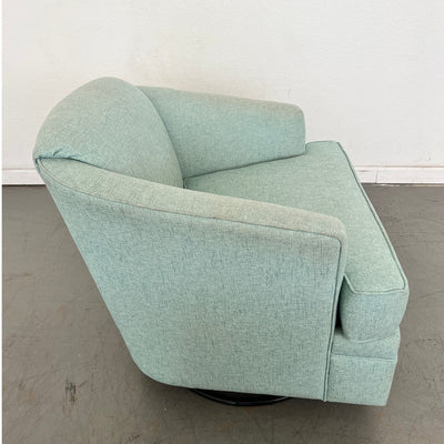 My Coastal Home Aqua Swivel Barrel Chair