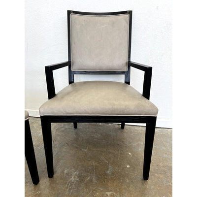 Restoration Hardware French Contemporary Leather Armchairs