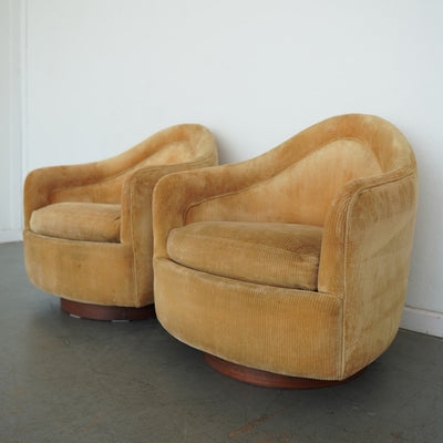 Thayer Coggin Tear Drop Swivel-Tilt Chair (Set of 2)