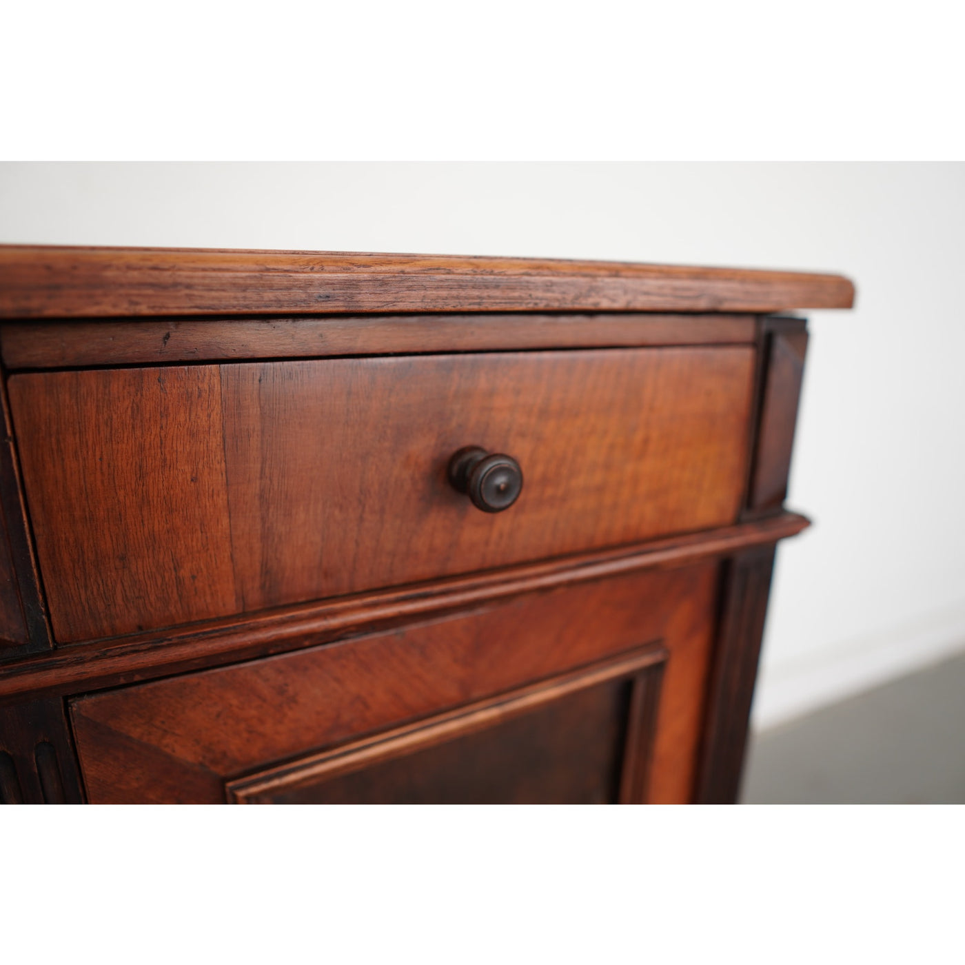 Antique Walnut Bedside Cabinet