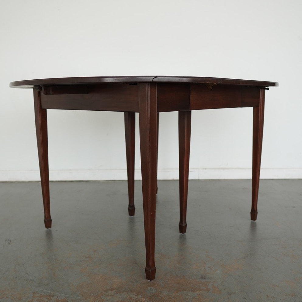 Vintage Mahogany Drop-Leaf Dining Table