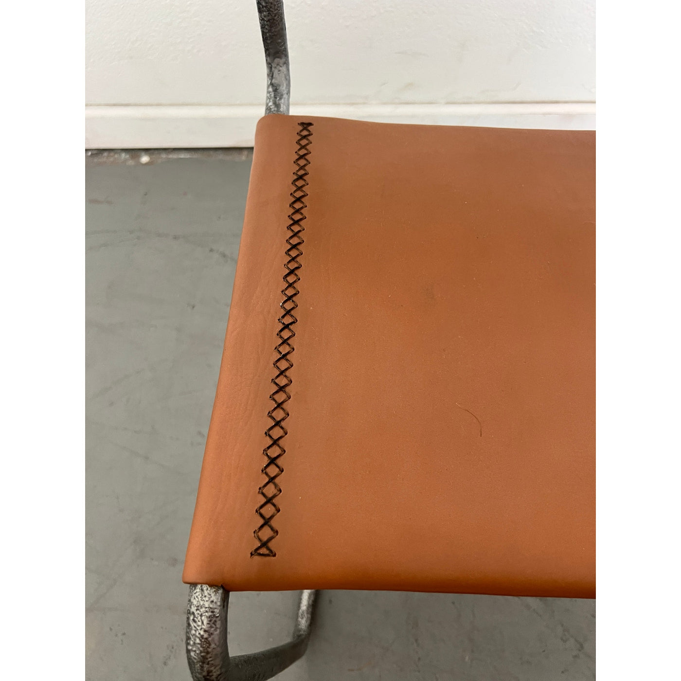 Vintage Leather Cantilever Chair