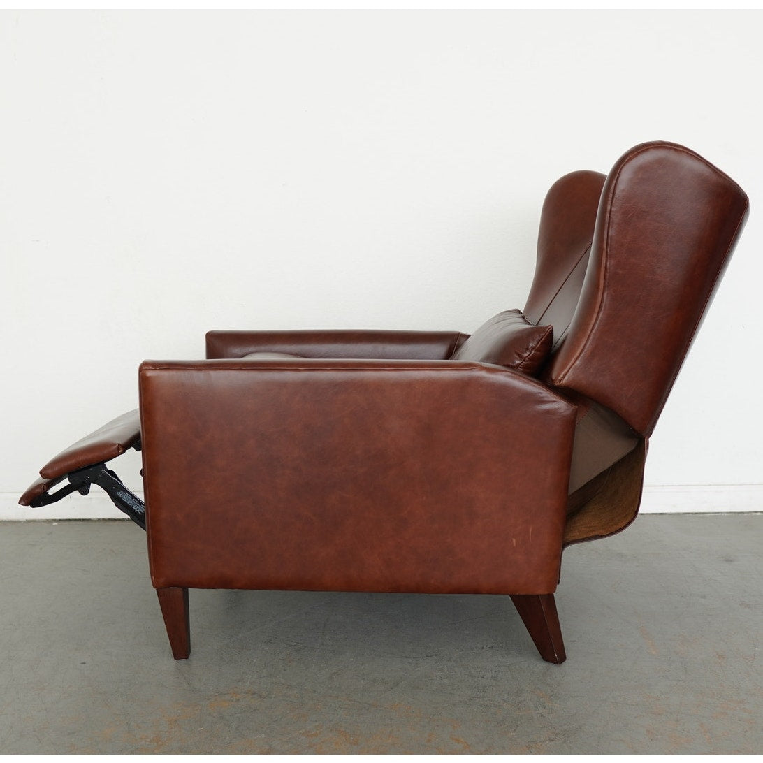Pottery Barn Champlain Square Arm Leather Recliner