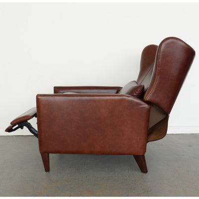 Pottery Barn Champlain Square Arm Leather Recliner