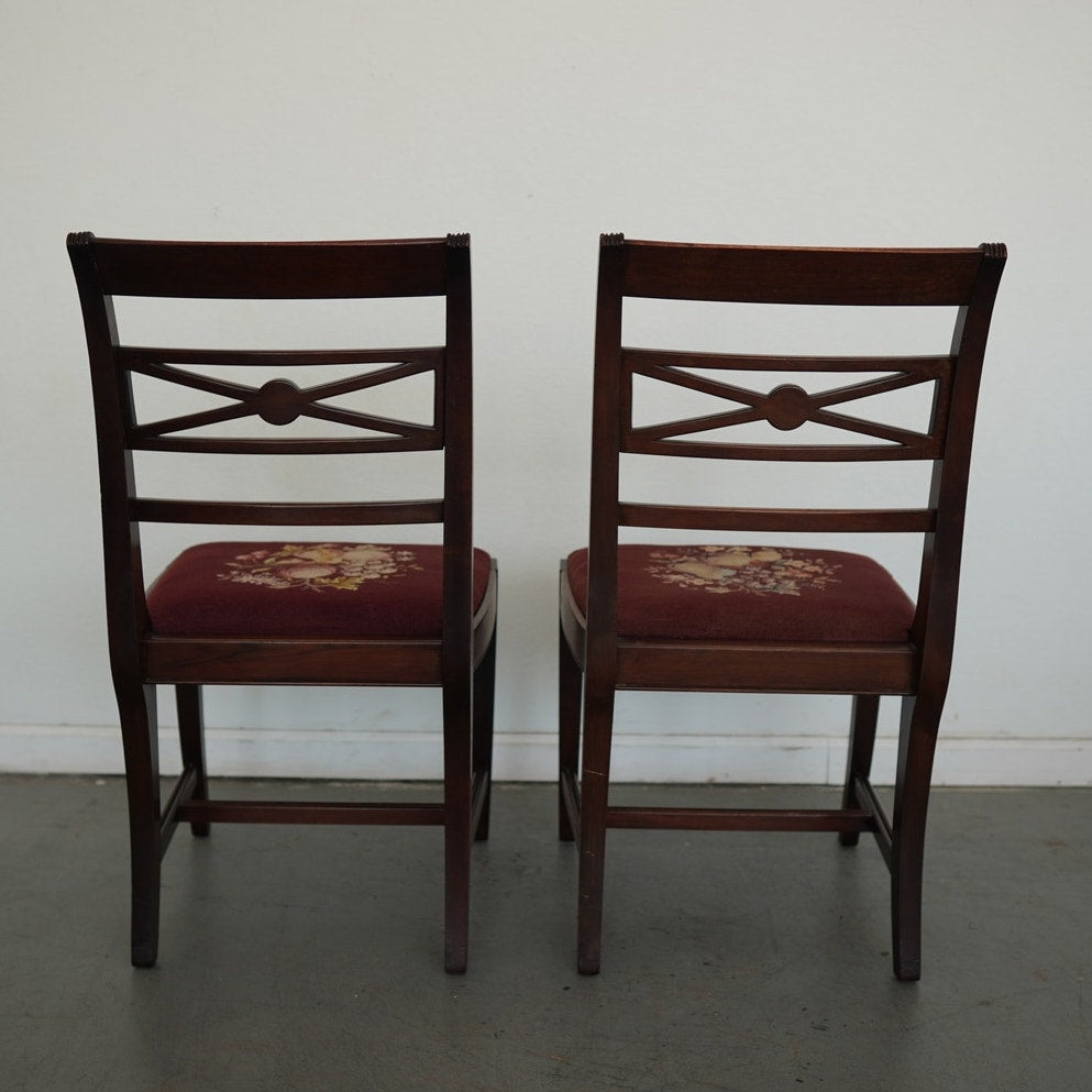 Vintage Federal Revival Dining Chairs (Set of 4)