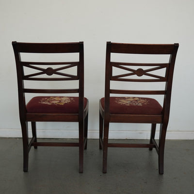 Vintage Federal Revival Dining Chairs (Set of 4)