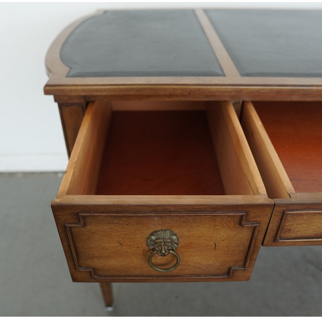 Baker Furniture Leather Top Plat Desk