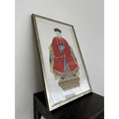 Neiman Marcus Regal Asian Figure Statuette Print I & II (Set of 2)