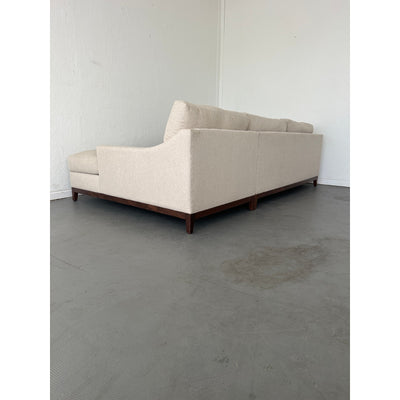 Living Spaces Besom II Sectional Sofa & Ottoman