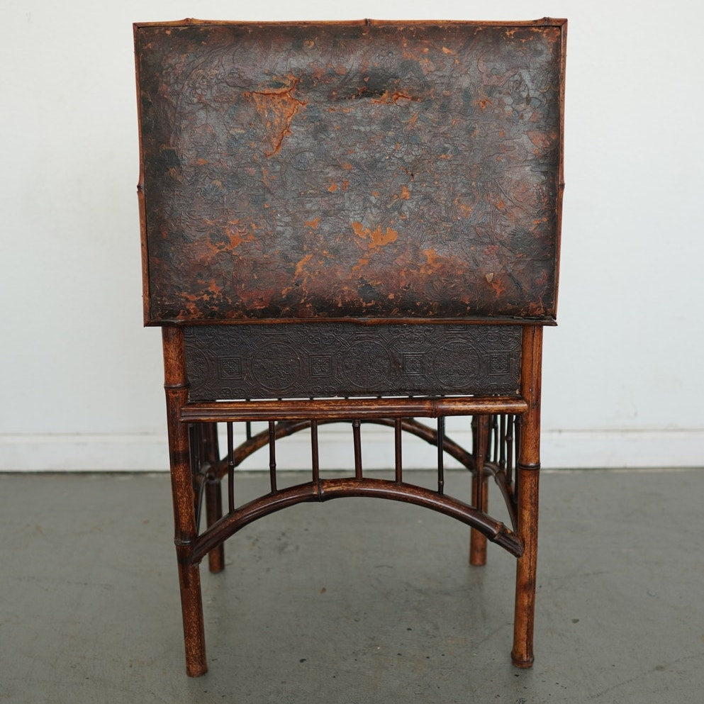 Antique Bamboo Sewing Table