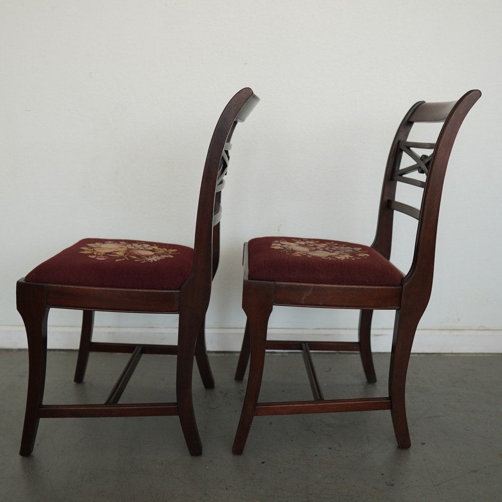 Vintage Federal Revival Dining Chairs (Set of 4)