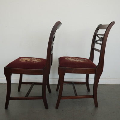 Vintage Federal Revival Dining Chairs (Set of 4)