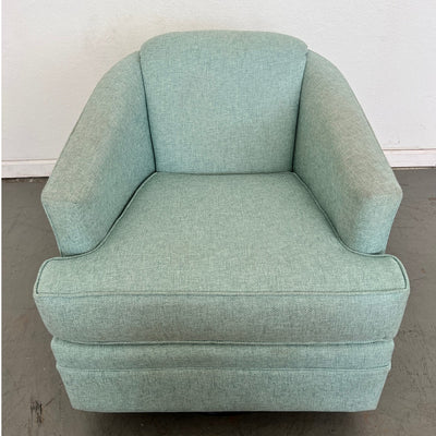 My Coastal Home Aqua Swivel Barrel Chair