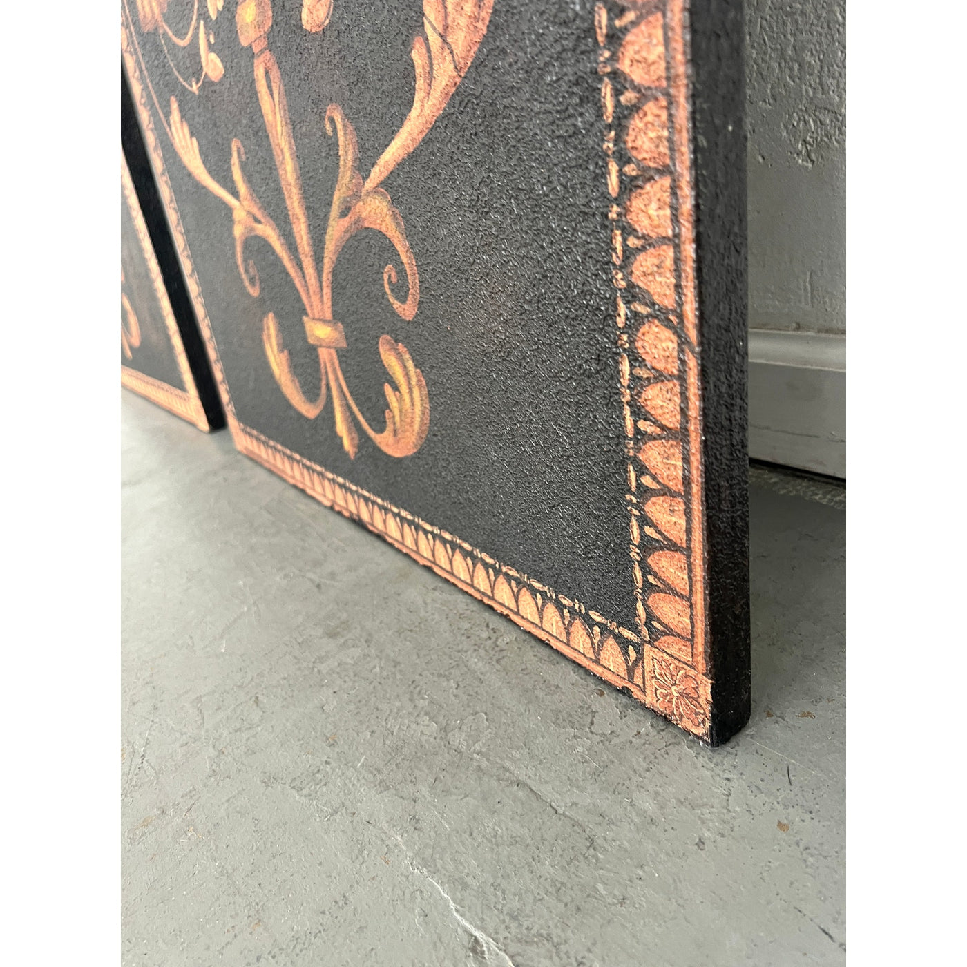 Vintage Maitland Smith Wall Panel Art (Set of 2)