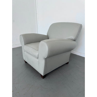 Pottery Barn Manhattan Roll Arm Leather Chair
