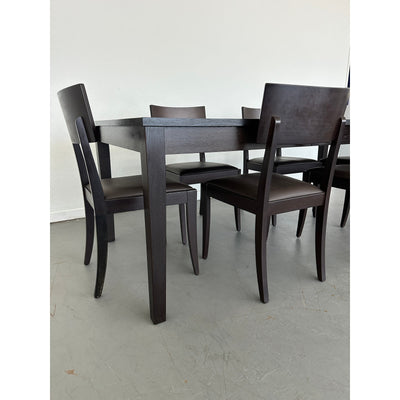 Crate & Barrel Madison Extension Dining Table Set (Set of 7)