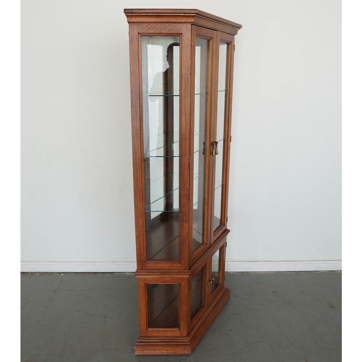 Lighted Curio Cabinet with Glass Doors