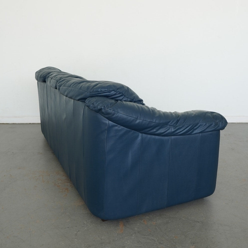 Vintage Viewpoint Leather Works Leather Sofa
