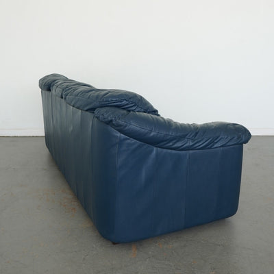 Vintage Viewpoint Leather Works Leather Sofa