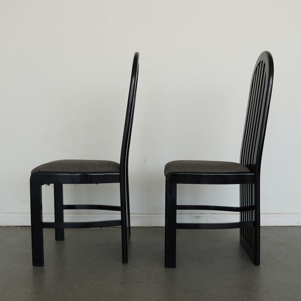 Vintage Pallavisini Italian Modern High-Back Dining Chairs (Set of 4)