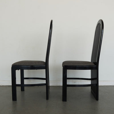 Vintage Pallavisini Italian Modern High-Back Dining Chairs (Set of 4)