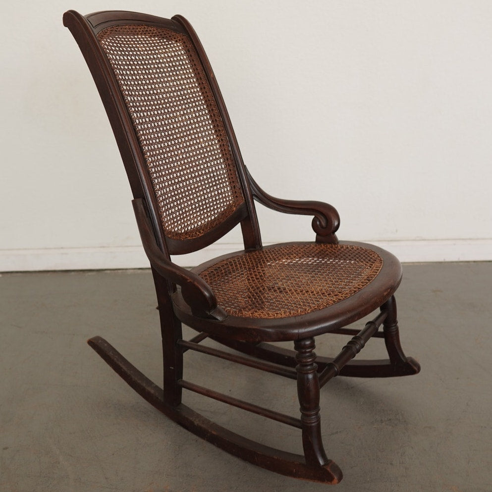 Antique Cane Rocking Chair