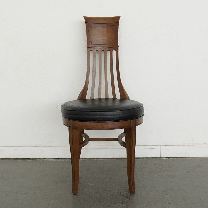 Vintage Thomasville Mid Century High Back Side Chair