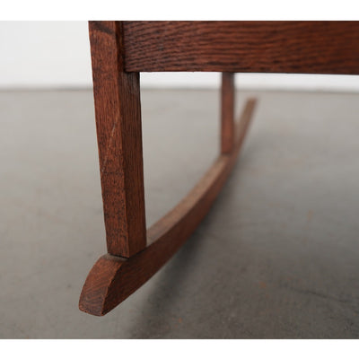 Vintage Mission-Style Children’s Rocking Chair