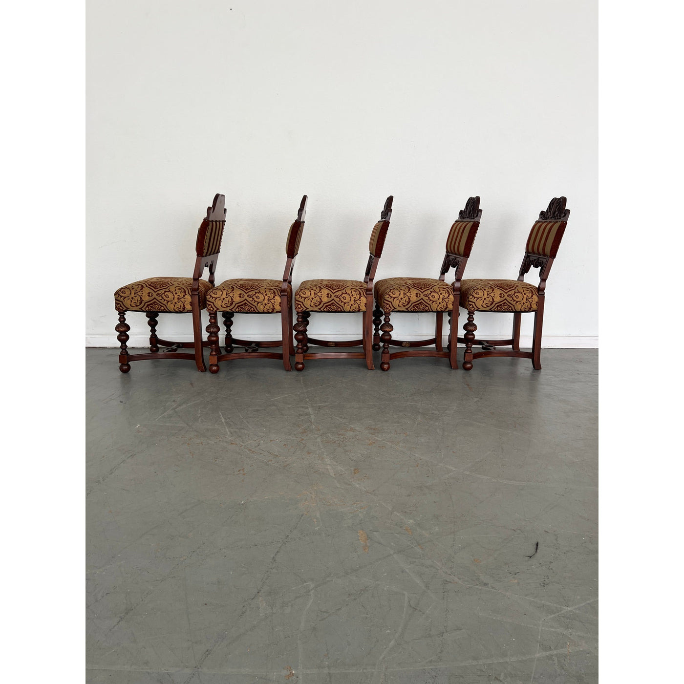 Italian Antique Dining Chairs (Set of 5)
