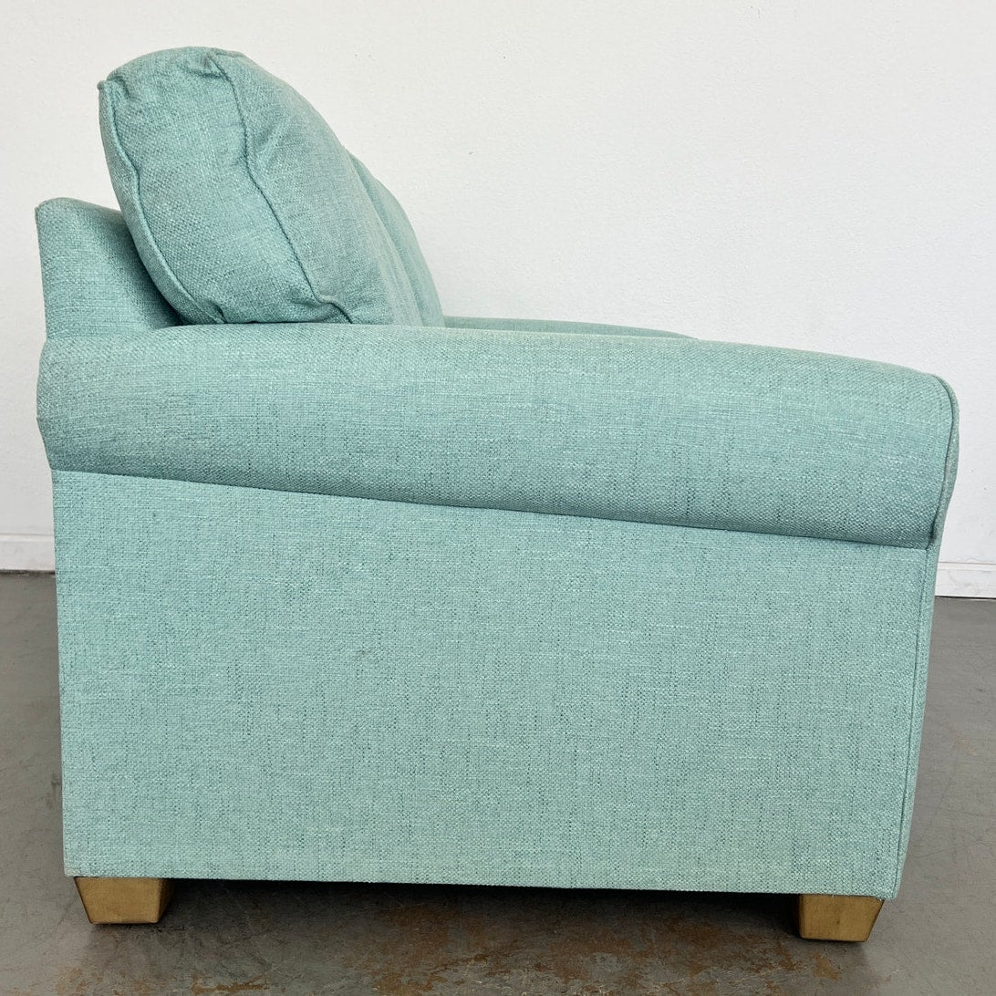 My Coastal Home Aqua Blue Coastal Loveseat